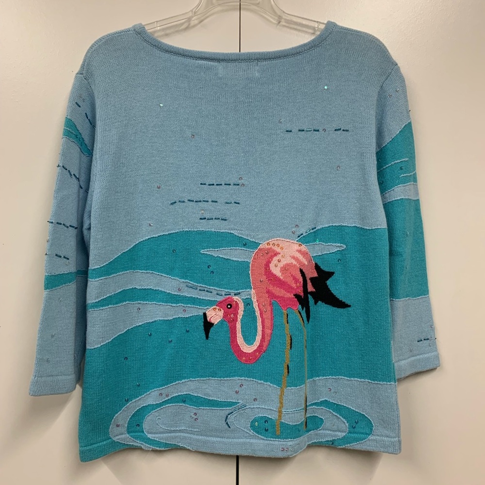 NWT BellePointe Flamingo Sky Pullover/ Sweater - sz XXL - Picture 3 of 6